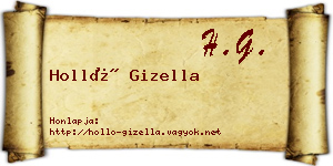 Holló Gizella névjegykártya