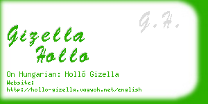 gizella hollo business card